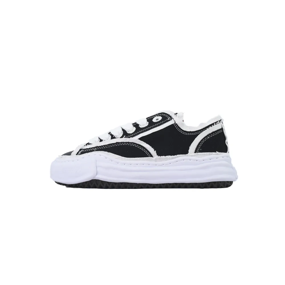 EM Sneakers Mihara Yasuhiro Black and White Cloth NO.732