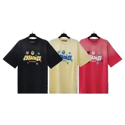 EM Sneakers Palm Angels T-shirt-2339 Black/Yellow/Red 01