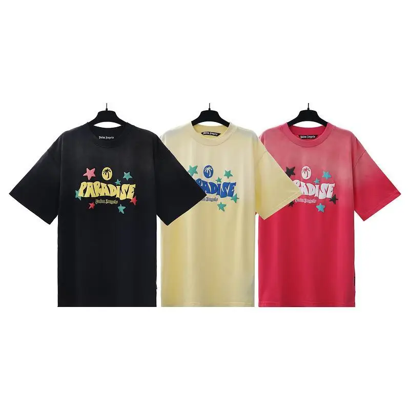 EM Sneakers Palm Angels T-shirt-2339 Black/Yellow/Red