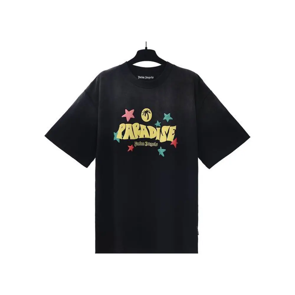 EM Sneakers Palm Angels T-shirt-2339 Black/Yellow/Red