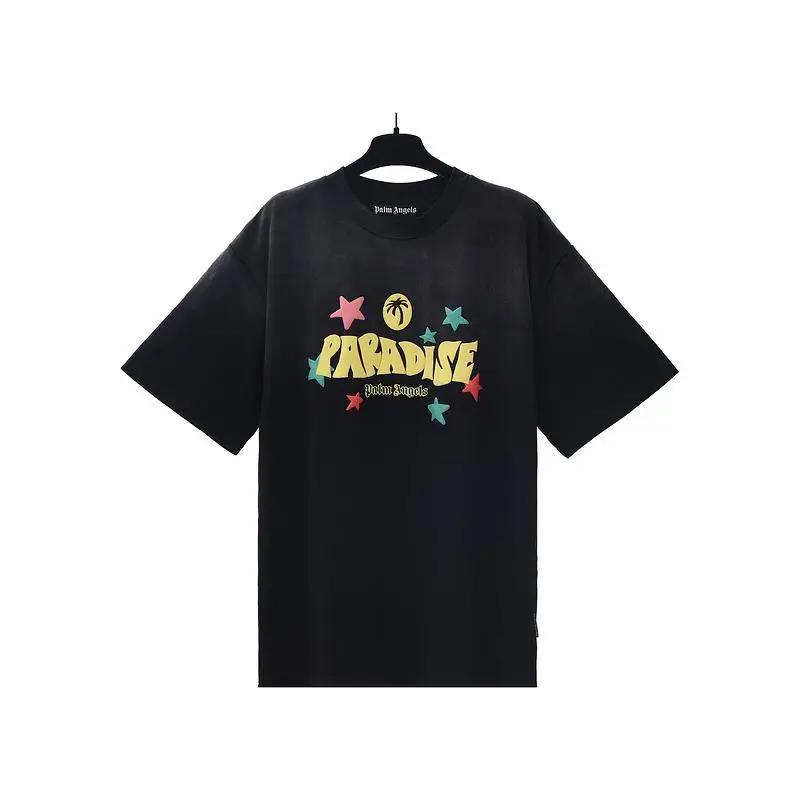 EM Sneakers Palm Angels T-shirt-2339 Black/Yellow/Red