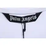 EM Sneakers Palm Angels T-shirt Blue Heart Spray Paint Print White