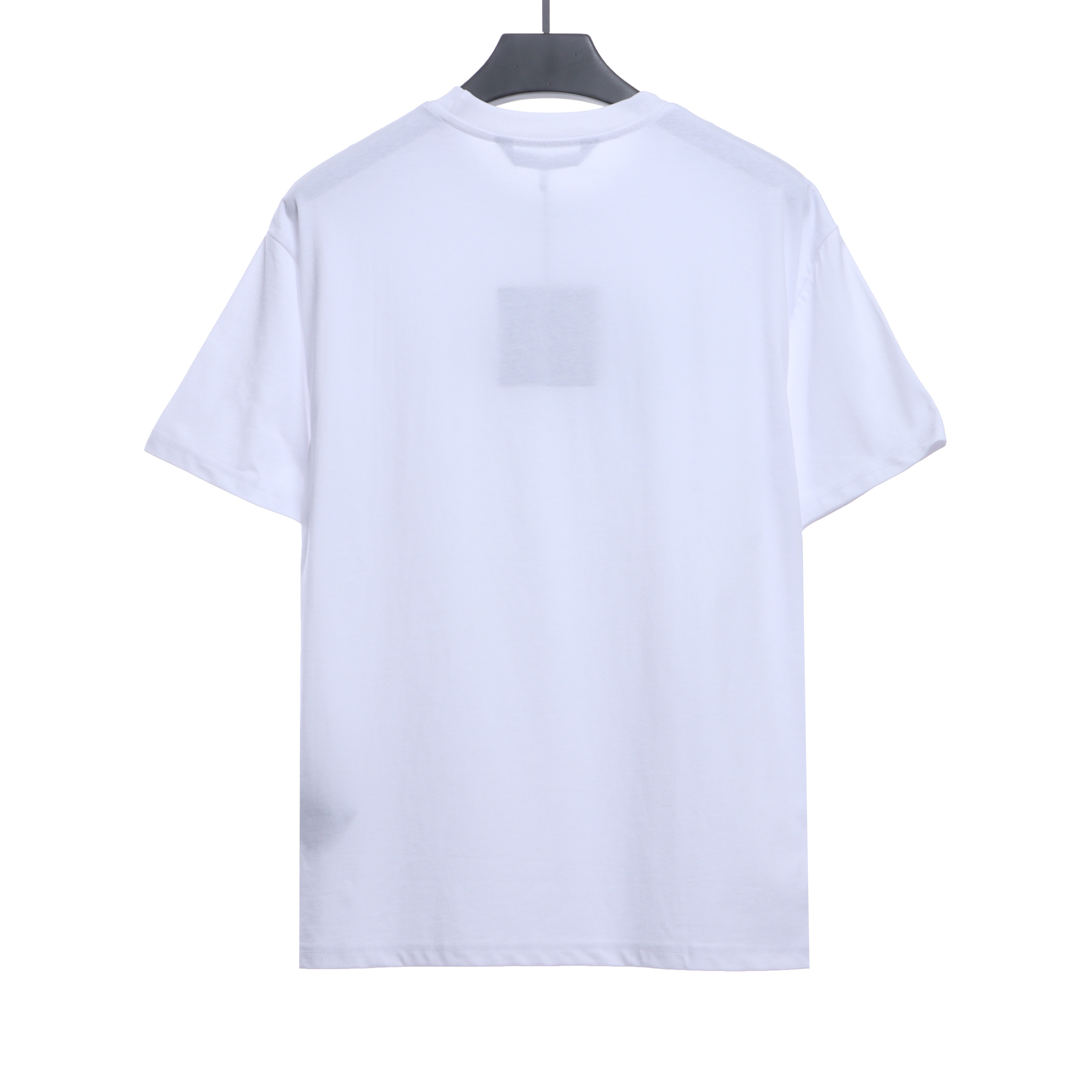 EM Sneakers Palm Angels T-shirt Blue Heart Spray Paint Print White