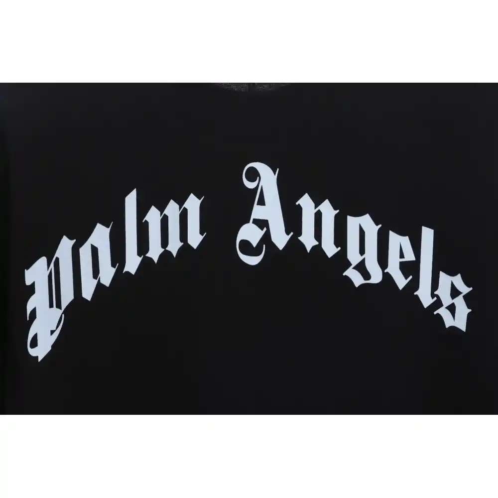 EM Sneakers Palm Angels T-shirt Broken Tail Shark Print Black