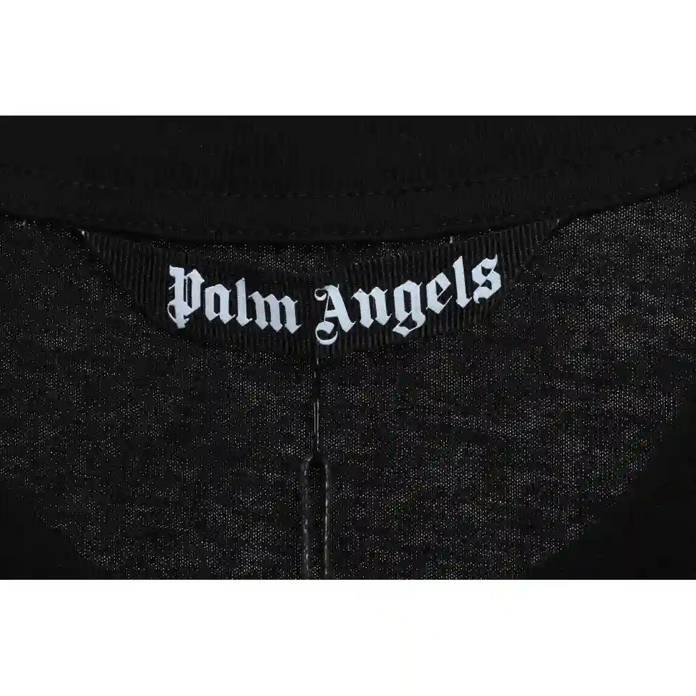 EM Sneakers Palm Angels T-shirt Broken Tail Shark Print Black