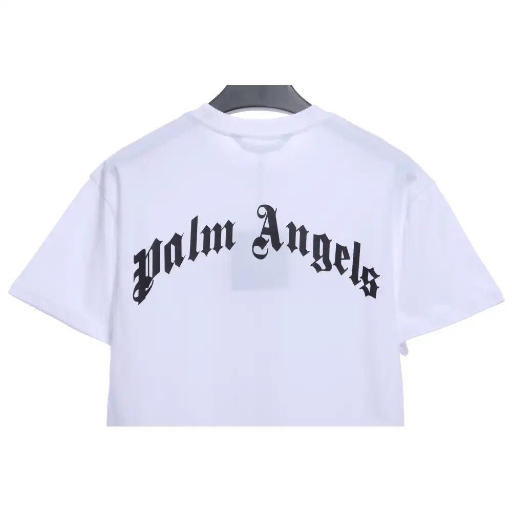 EM Sneakers Palm Angels T-shirt Broken Tail Shark Print White