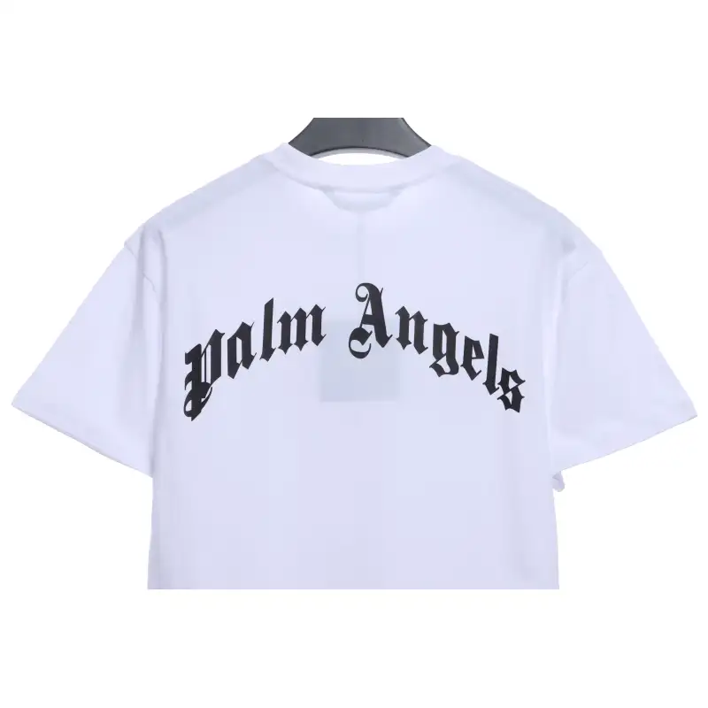 EM Sneakers Palm Angels T-shirt Broken Tail Shark Print White