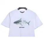 EM Sneakers Palm Angels T-shirt Broken Tail Shark Print White