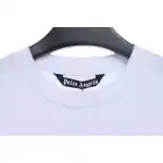 EM Sneakers Palm Angels T-shirt Pink Heart Spray Paint Print White