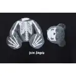EM Sneakers Palm Angels T-shirt Transparent Broken Head Bear Print Black