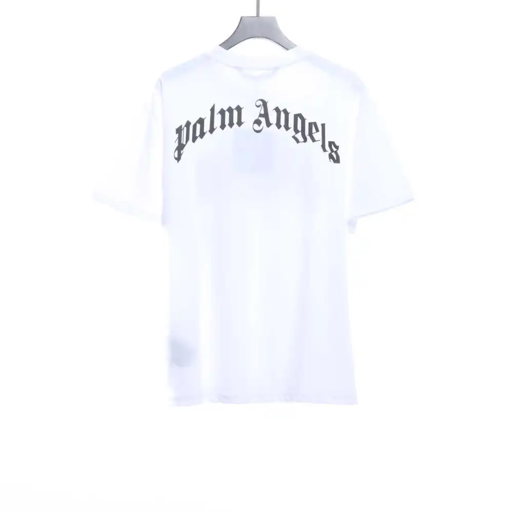 EM Sneakers Palm Angels T-shirt Transparent Broken Head Bear Print White