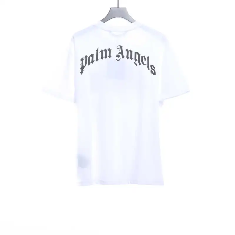 EM Sneakers Palm Angels T-shirt Transparent Broken Head Bear Print White