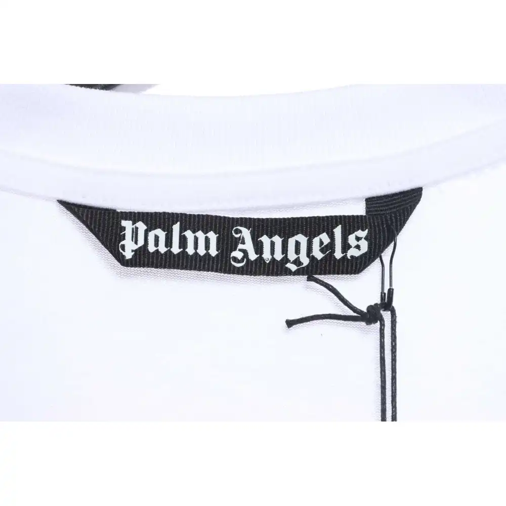EM Sneakers Palm Angels T-shirt Transparent Broken Head Bear Print White