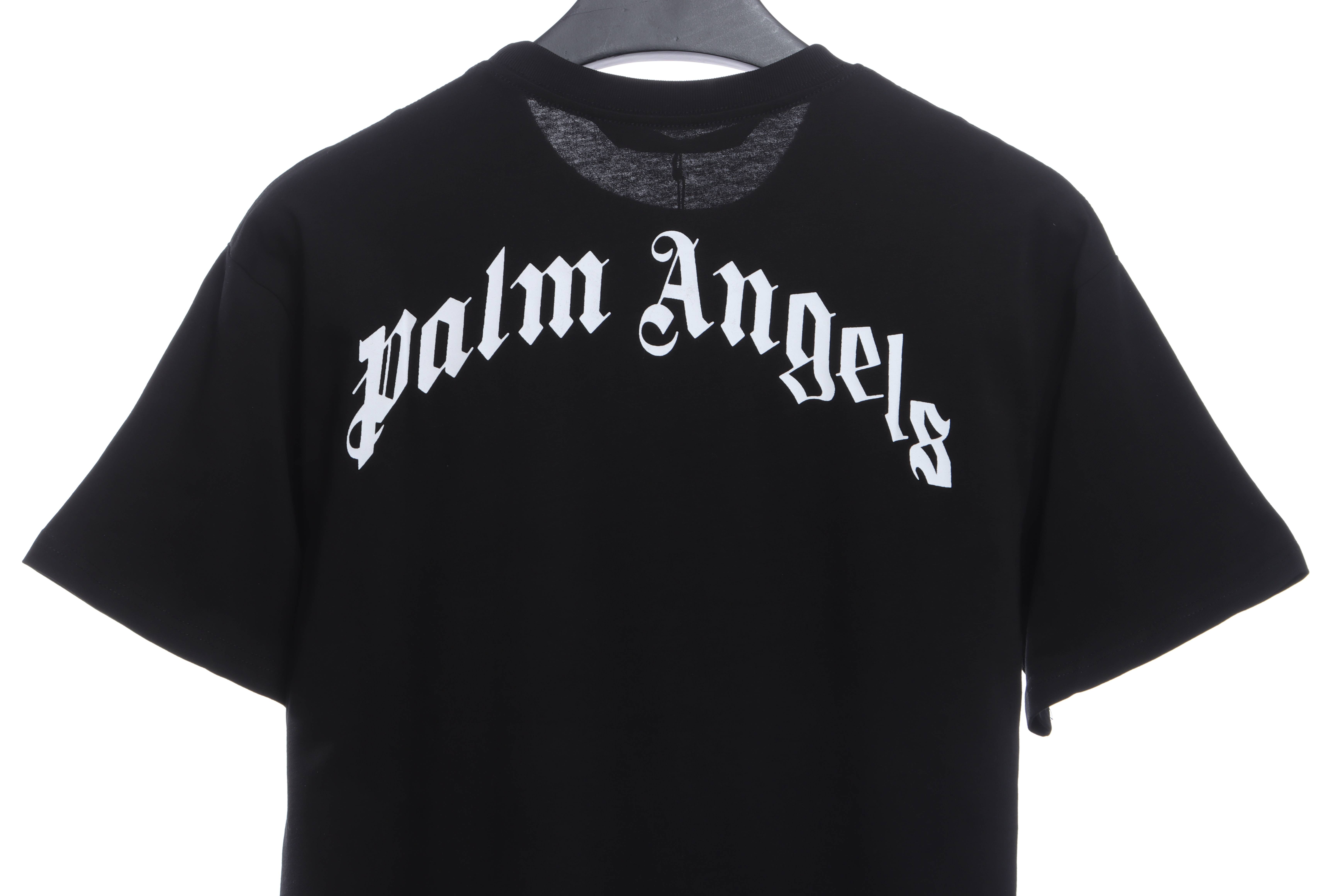 EM Sneakers Palm Angels T-Shirt White Severed Bear Print Black