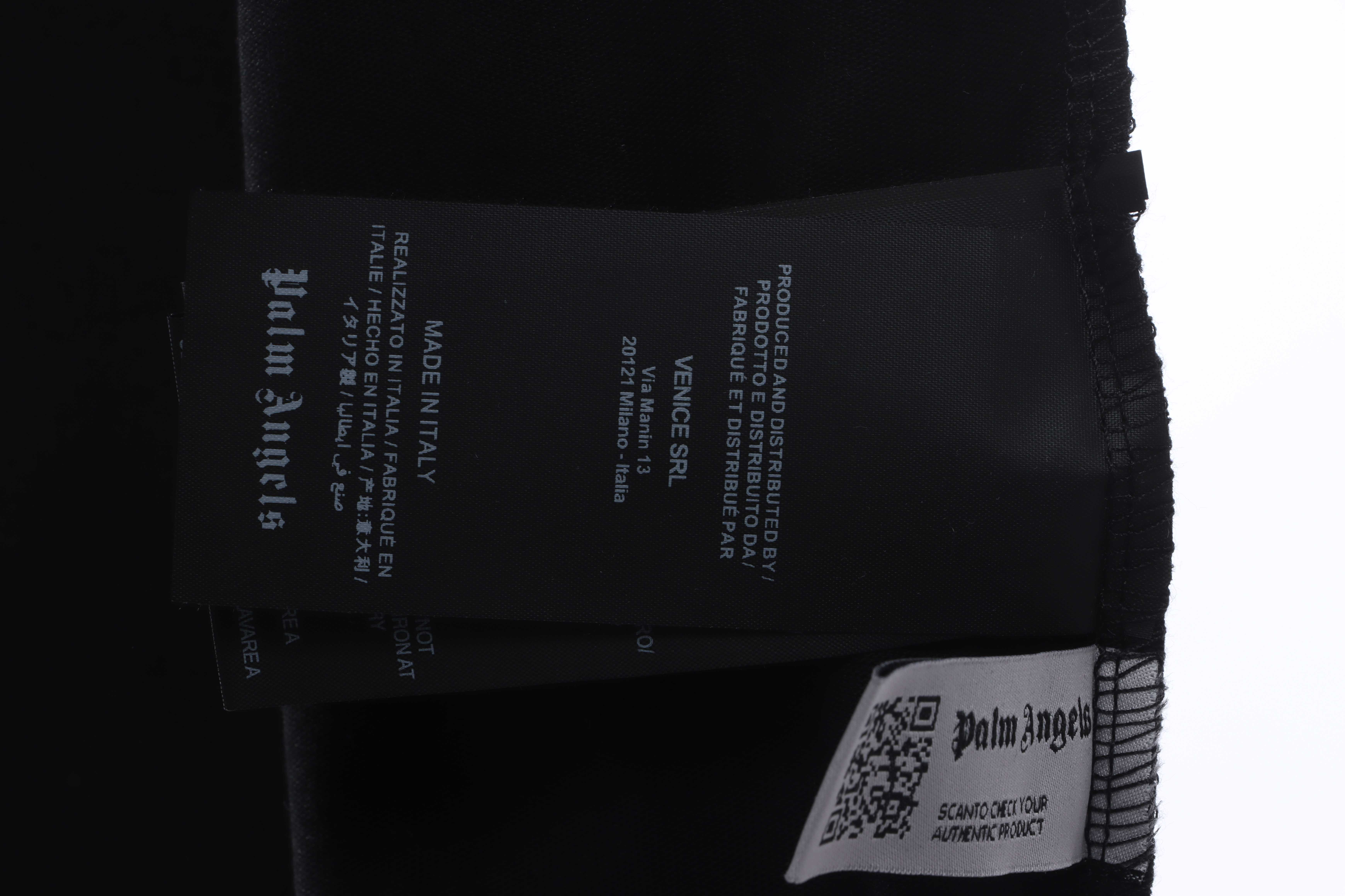 EM Sneakers Palm Angels T-Shirt White Severed Bear Print Black