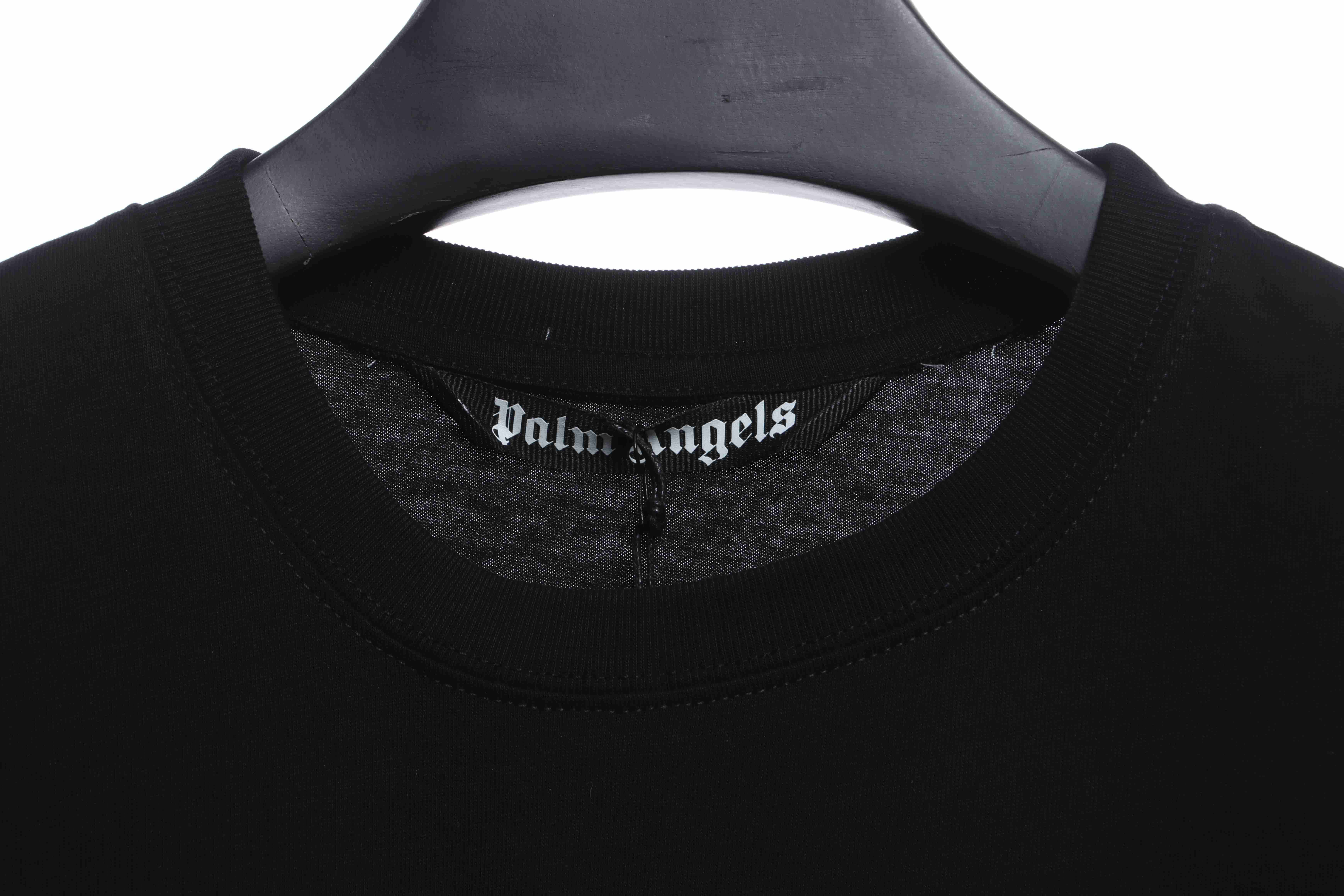 EM Sneakers Palm Angels T-Shirt White Severed Bear Print Black