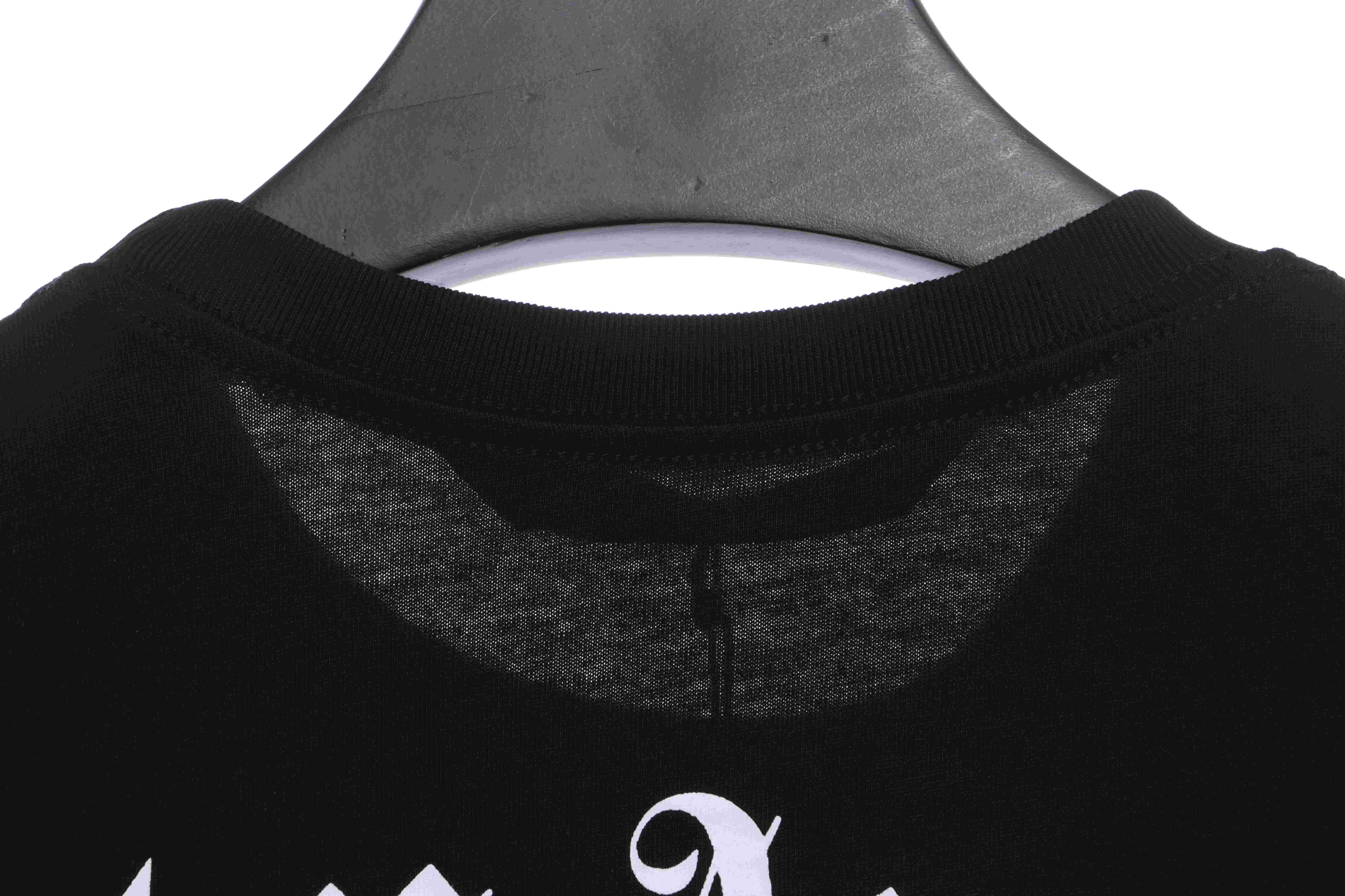 EM Sneakers Palm Angels T-Shirt White Severed Bear Print Black