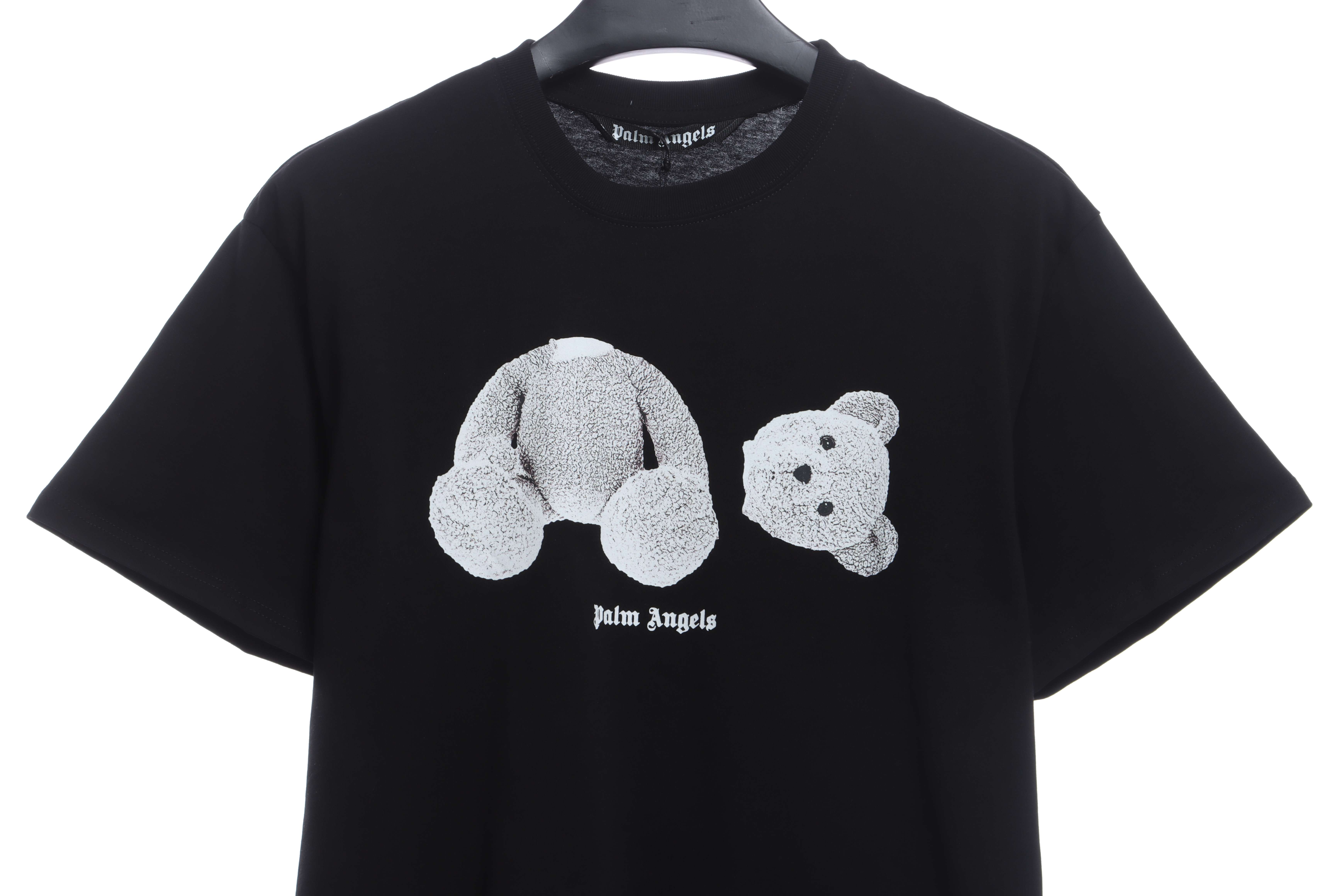 EM Sneakers Palm Angels T-Shirt White Severed Bear Print Black