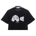 EM Sneakers Palm Angels T-Shirt White Severed Bear Print Black