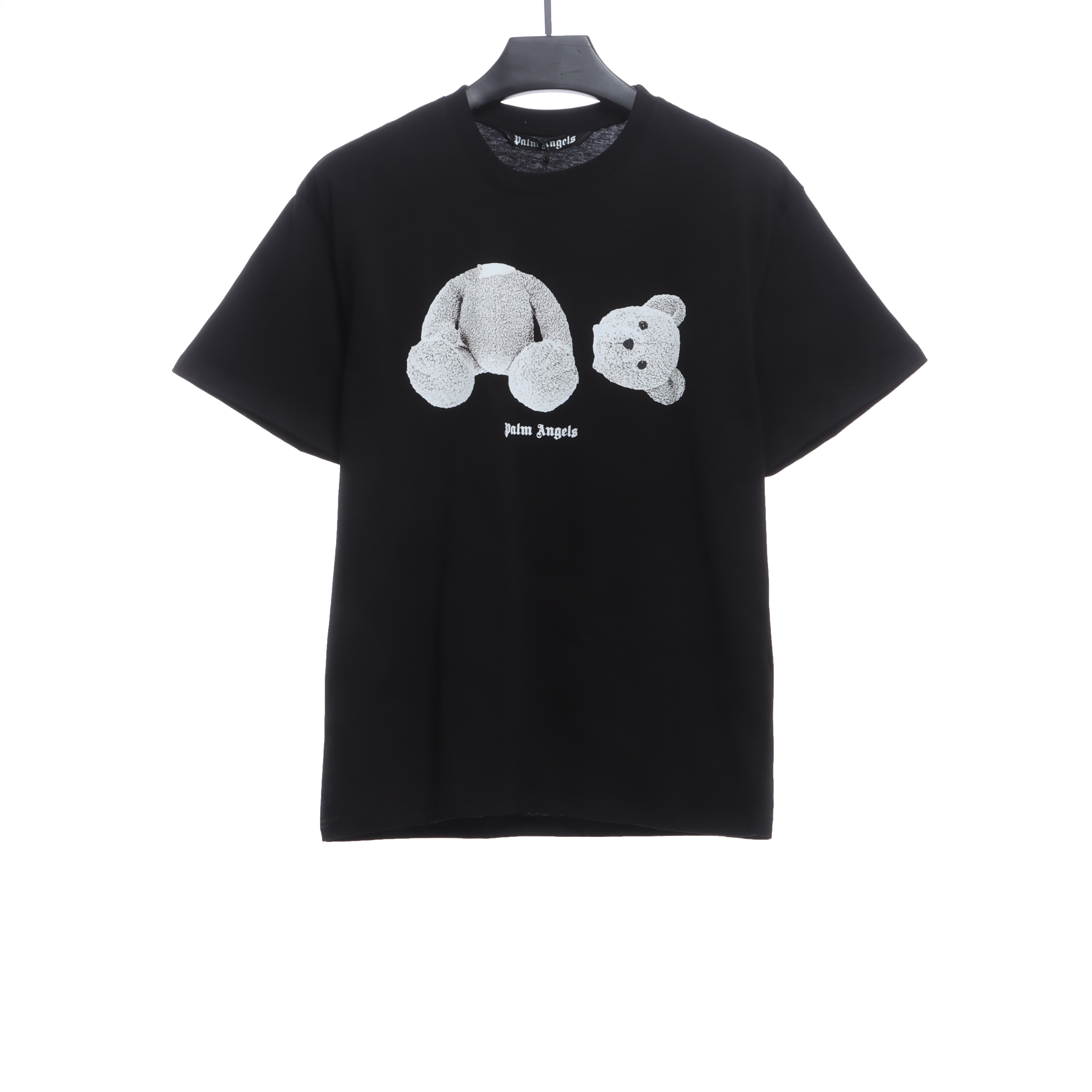 EM Sneakers Palm Angels T-Shirt White Severed Bear Print Black