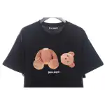 EM Sneakers Palm Angels T-Shirt Yellow Severed Bear Print Black