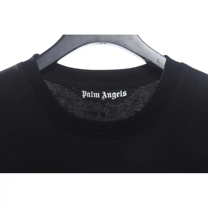 EM Sneakers Palm Angels T-Shirt Yellow Severed Bear Print Black