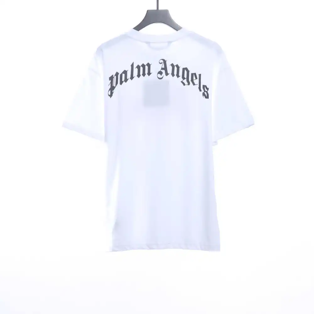 EM Sneakers Palm Angels T-Shirt Yellow Severed Bear Print White