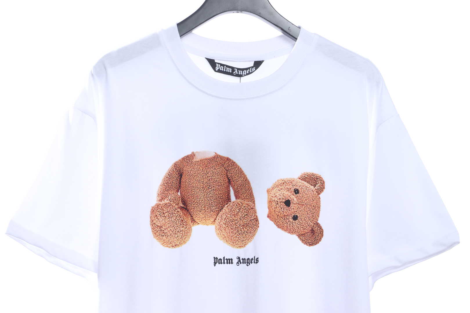 EM Sneakers Palm Angels T-Shirt Yellow Severed Bear Print White