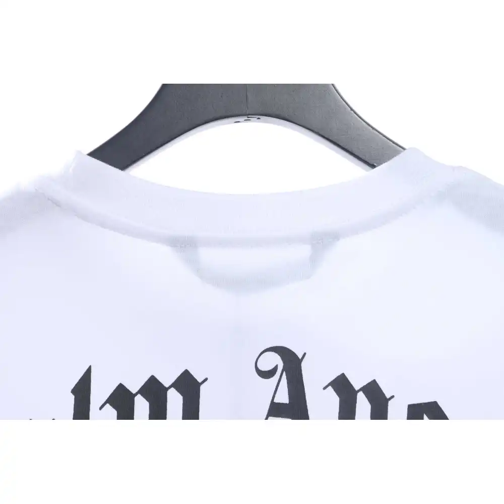 EM Sneakers Palm Angels T-Shirt Yellow Severed Bear Print White