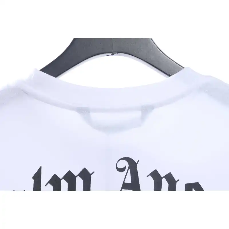 EM Sneakers Palm Angels T-Shirt Yellow Severed Bear Print White