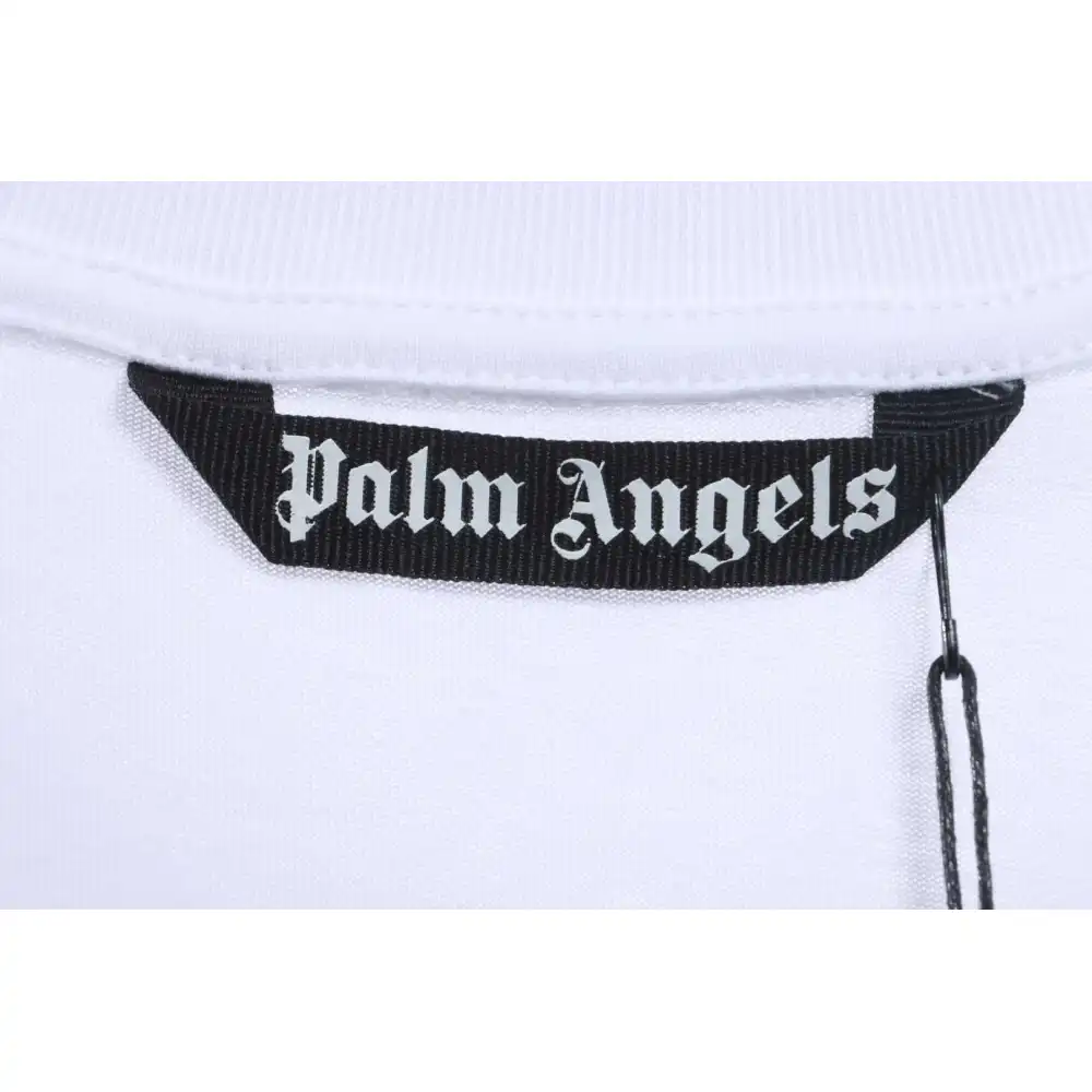 EM Sneakers Palm Angels T-Shirt Yellow Severed Bear Print White