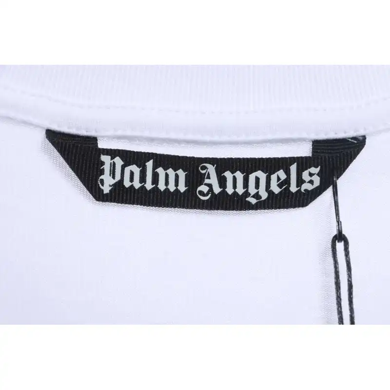 EM Sneakers Palm Angels T-Shirt Yellow Severed Bear Print White