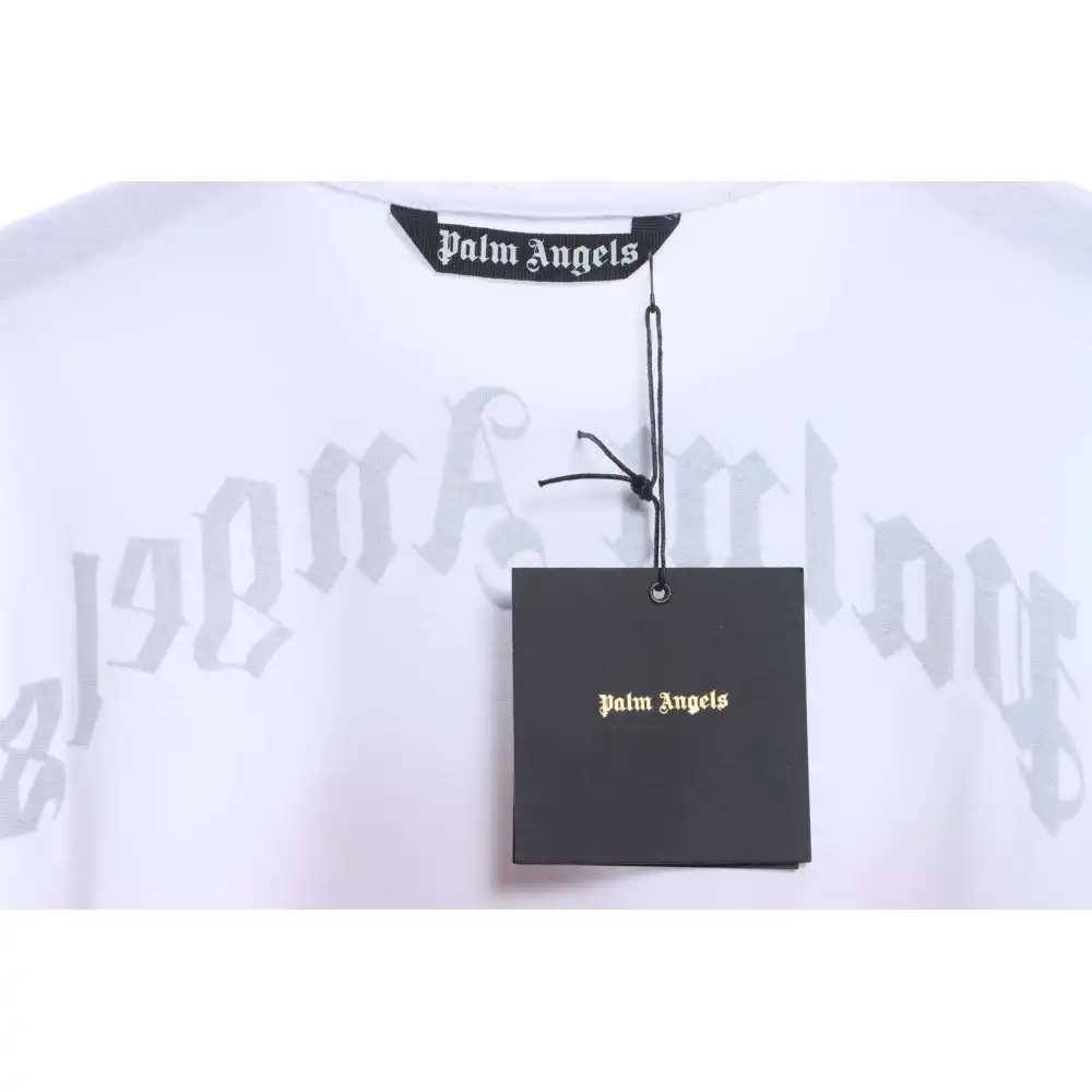 EM Sneakers Palm Angels T-Shirt Yellow Severed Bear Print White