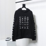 EM Sneakers Balenciaga Classic All Over Logo Hoodie Black