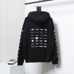 EM Sneakers Balenciaga Classic All Over Logo Hoodie Black