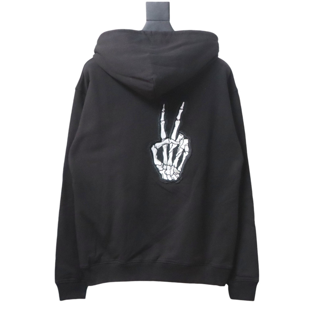 EM Sneakers Balenciaga Melting Smiley Face Hoodie Black