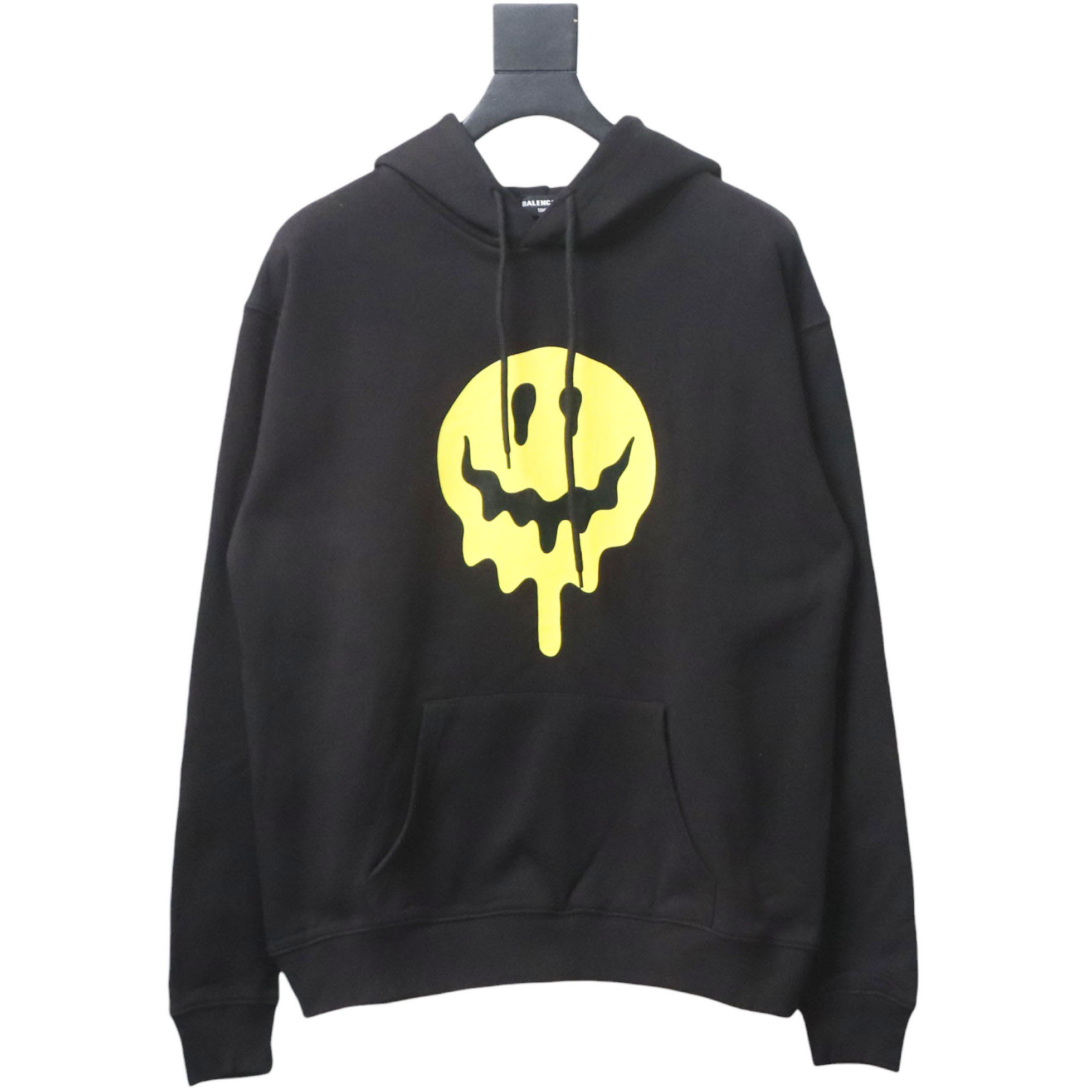 EM Sneakers Balenciaga Melting Smiley Face Hoodie Black