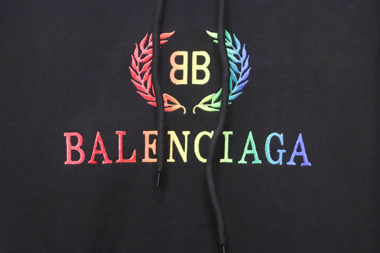EM Sneakers Balenciaga Rainbow Wheat Hoodie Black