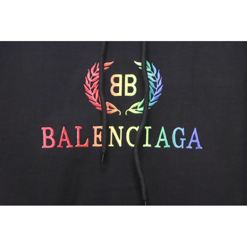 EM Sneakers Balenciaga Rainbow Wheat Hoodie Black