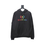 EM Sneakers Balenciaga Rainbow Wheat Hoodie Black
