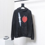 EM Sneakers Balenciaga Valentine's Day Heart Hoodie Black