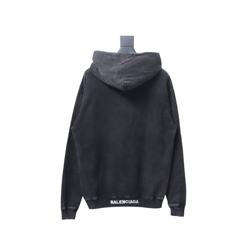 EM Sneakers Balenciaga Valentine's Day Heart Hoodie Black