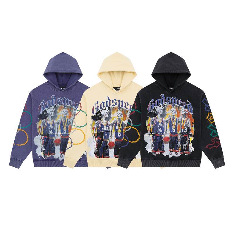 EM Sneakers Godspeed Hoodie 125 Light Yellow/Dark Blue/Black