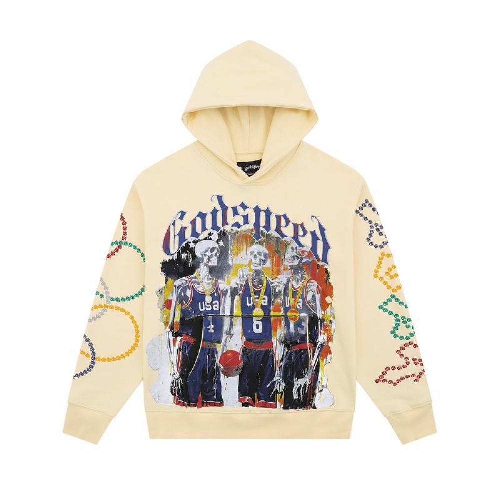 EM Sneakers Godspeed Hoodie 125 Light Yellow/Dark Blue/Black