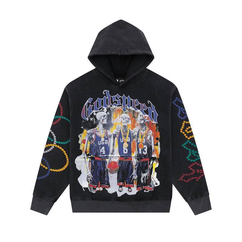 EM Sneakers Godspeed Hoodie 125 Light Yellow/Dark Blue/Black