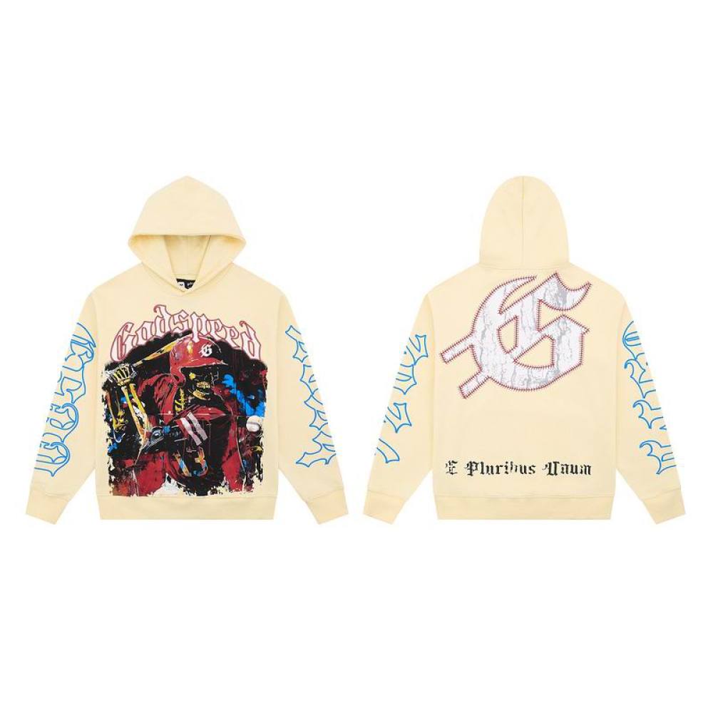 EM Sneakers Godspeed Hoodie 128 Light Yellow/Blue