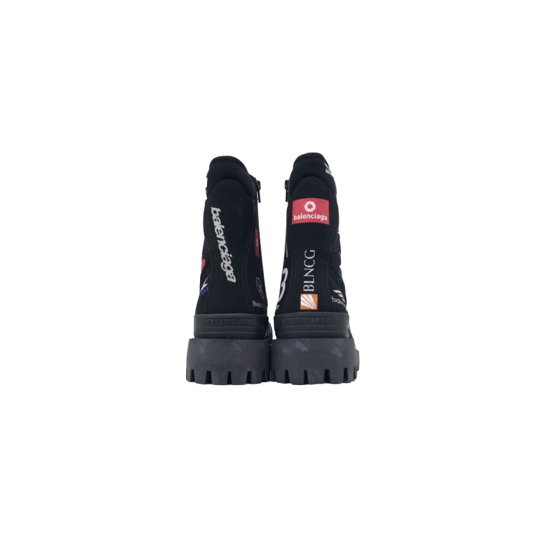 EM Sneakers Balenciaga Strike Boot Combat Co Branded Graffiti