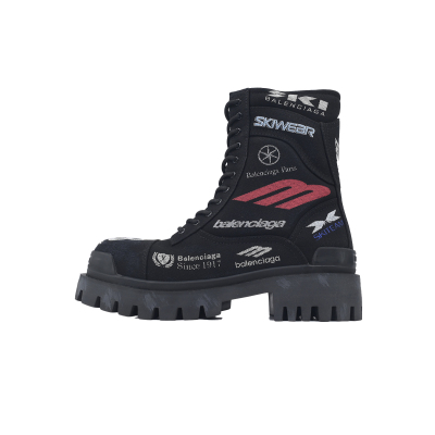 EM Sneakers Balenciaga Strike Boot Combat Co Branded Graffiti 01