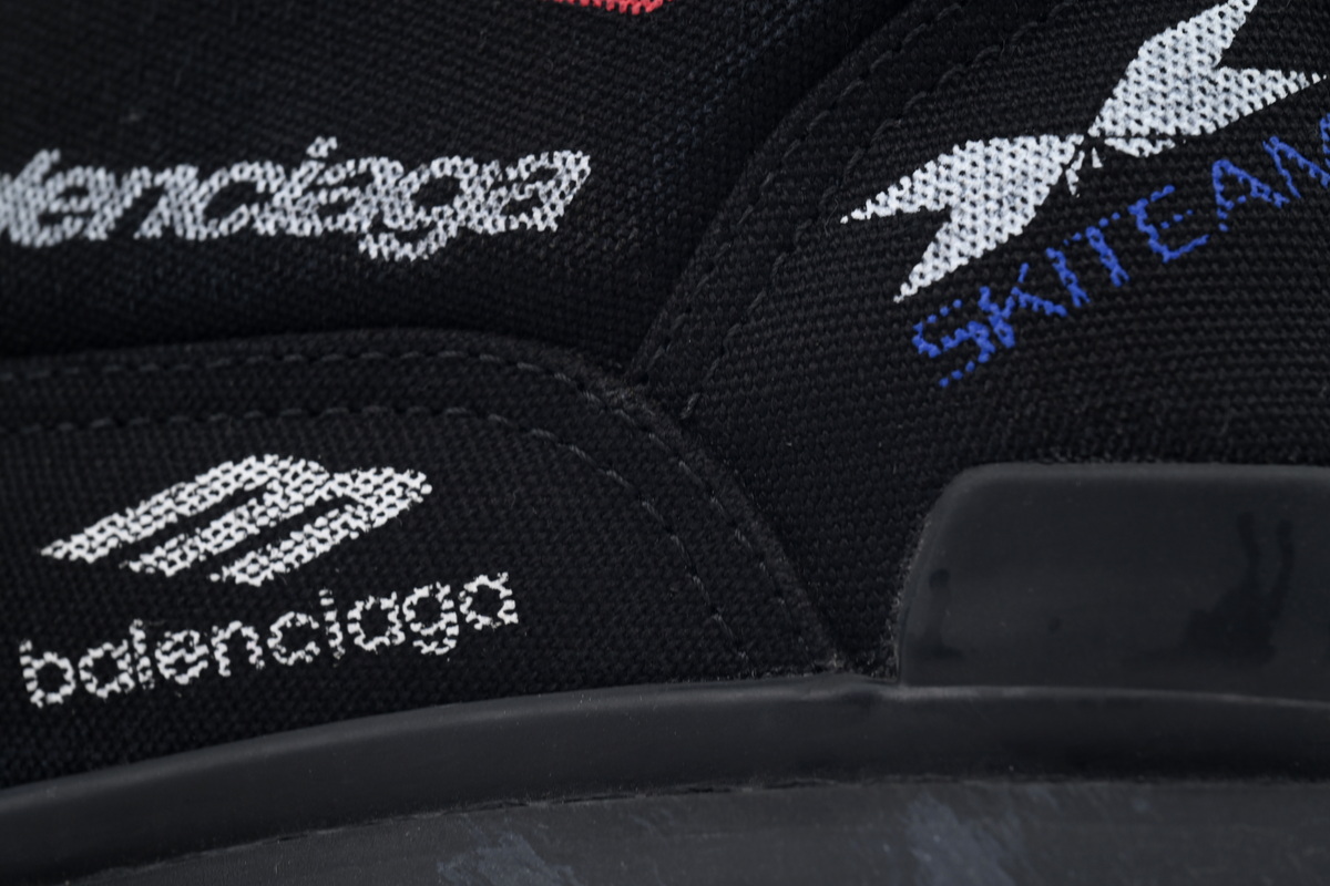 EM Sneakers Balenciaga Strike Boot Combat Co Branded Graffiti