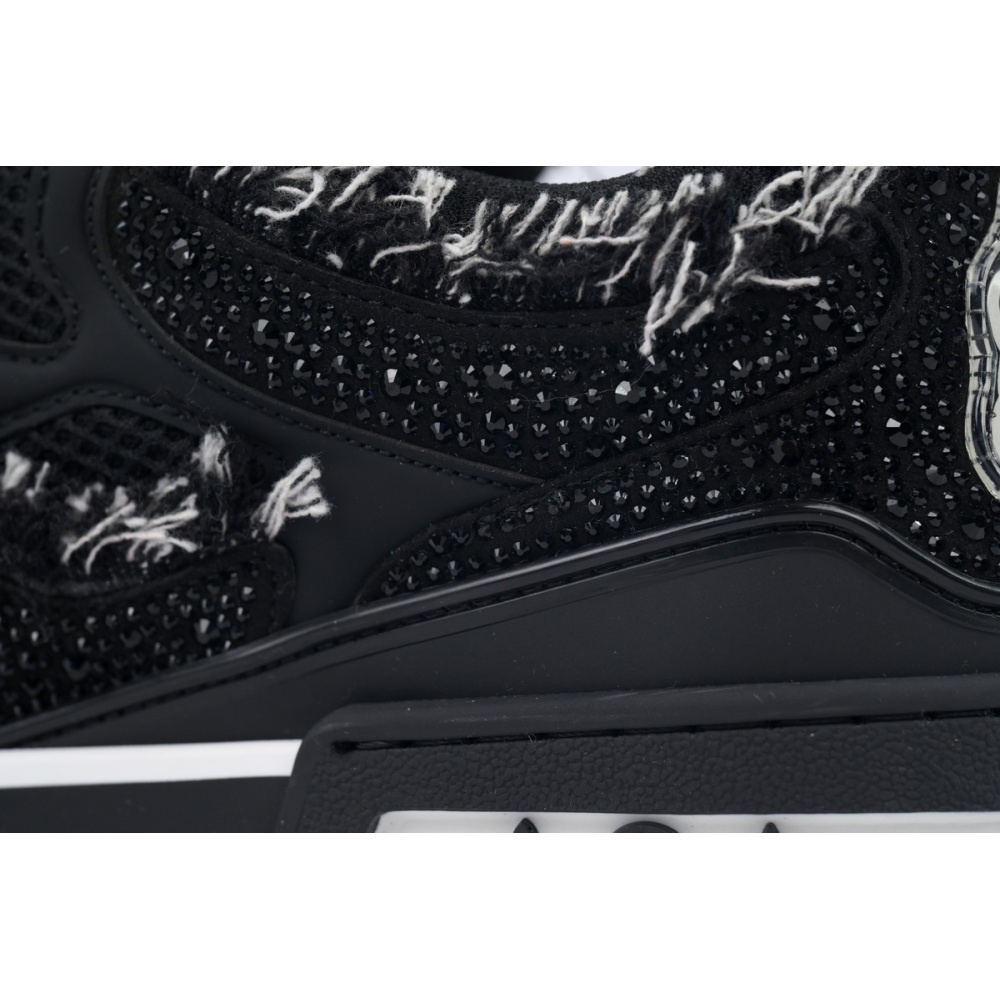 EM Sneakers Louis Vuitton LV Skate Sneaker Horse Hair Black Diamond